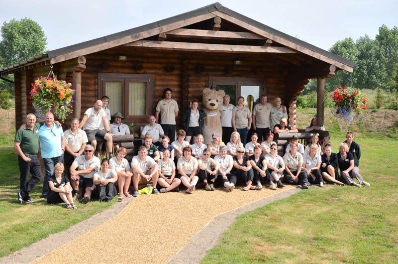 12x8 BaxterBear with the Team