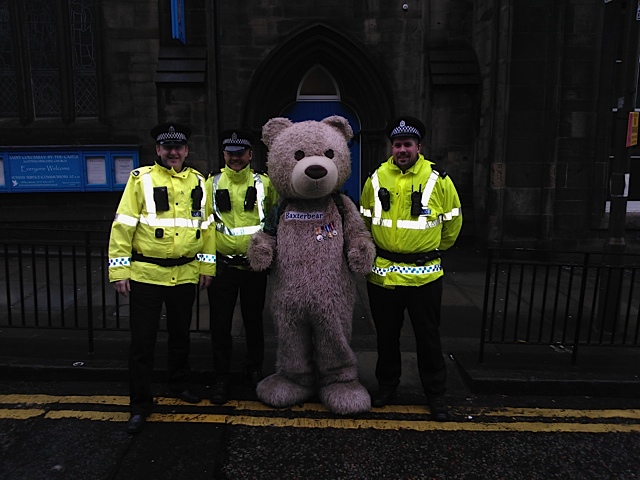 Thank you to Police Scotland Edinburgh for helping me out today