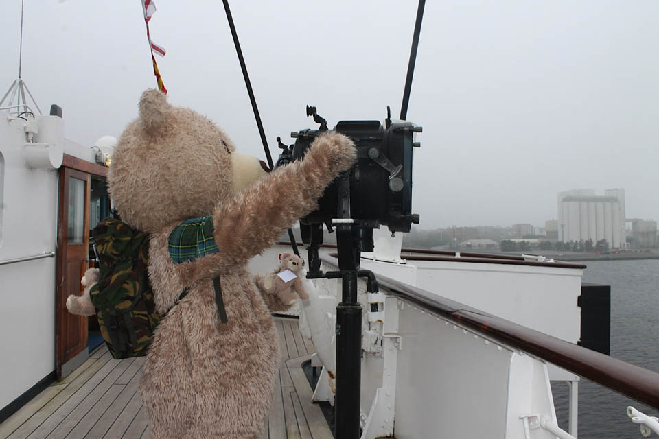 Royal Yacht Britania invites Baxterbear