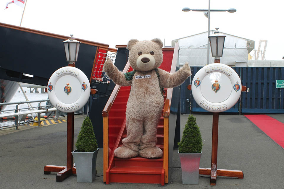 Royal Yacht Britania invites BaxterbearRoyal Yacht Britania invites Baxterbear