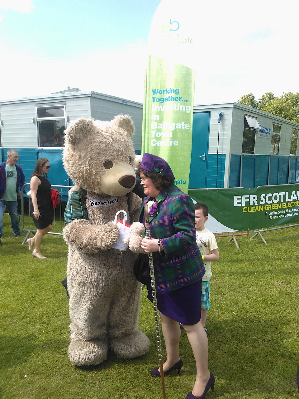 Baxterbear With Susan Boyle