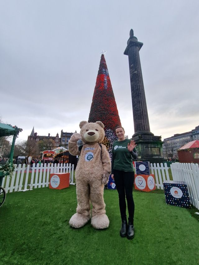 Baxterbear and Social Bite in Edinburgh