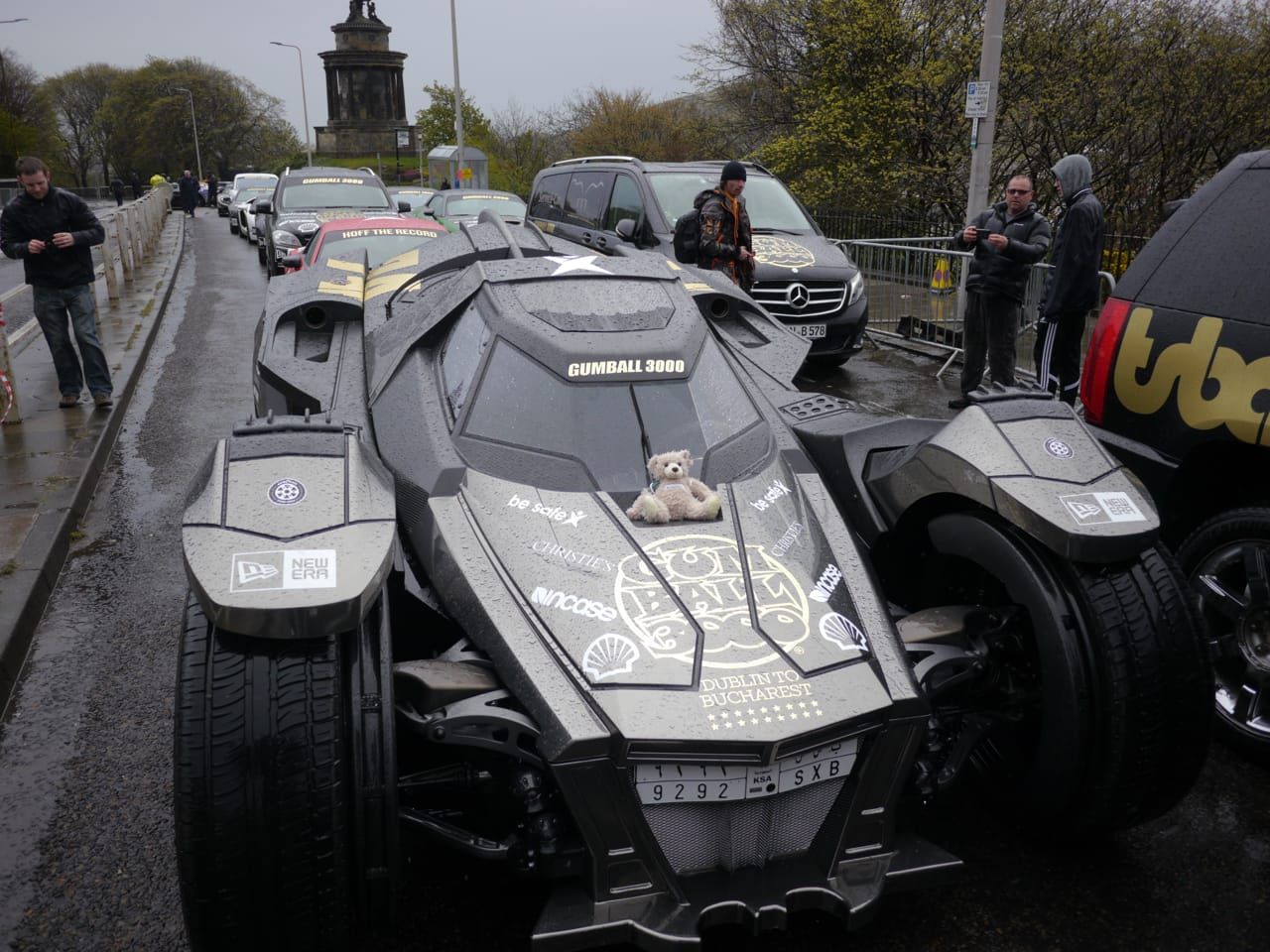 Baxterbear at the Gumball 3000 with team Galag
